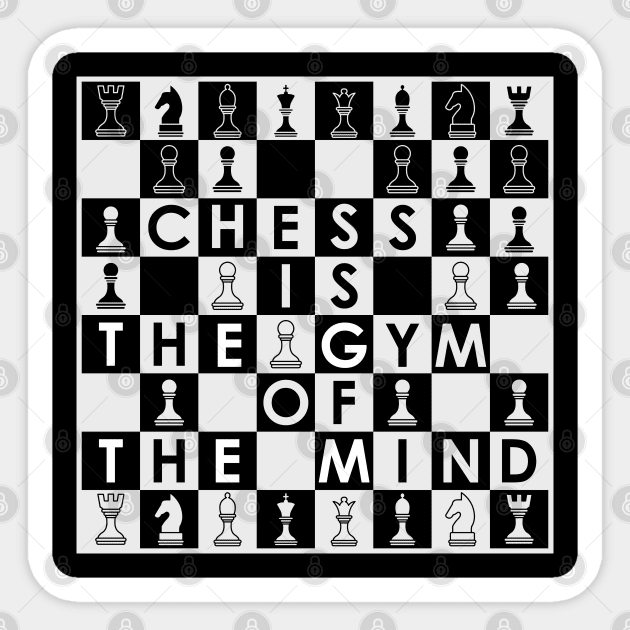 Chess Quote 3 Sticker by nickbeta